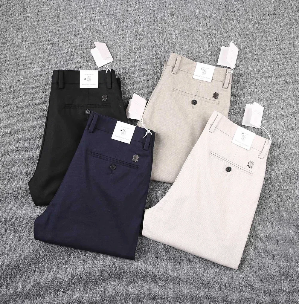 BILLIONAIRE OECHSLI Pants Thin Cotton 2025 Spring Summer new outdoors Straight Breathable High Quality Size 29-42 Long Pants