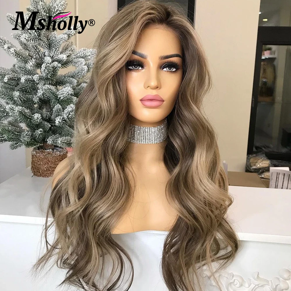 Peruca Remy Brasileira para Mulheres, Castanho Chocolate, Lace Front, Cabelo Humano, Densidade a 180%, Frontal 13x4 de Renda, 13X4