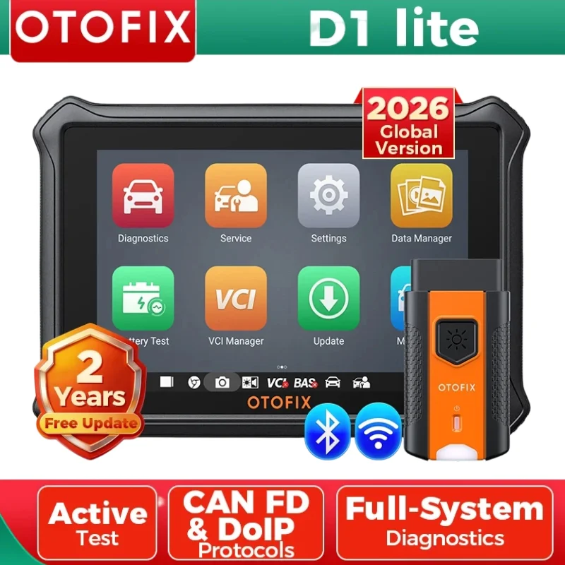 OTOFIX D1 Lite Scanner Diagnostico Auto OBD2 con 2 Anni di Aggiornamenti Gratuiti, Strumento di Scansione per Tutti i Sistemi, Compatibile con FCA SGW CAN FD e DoIP