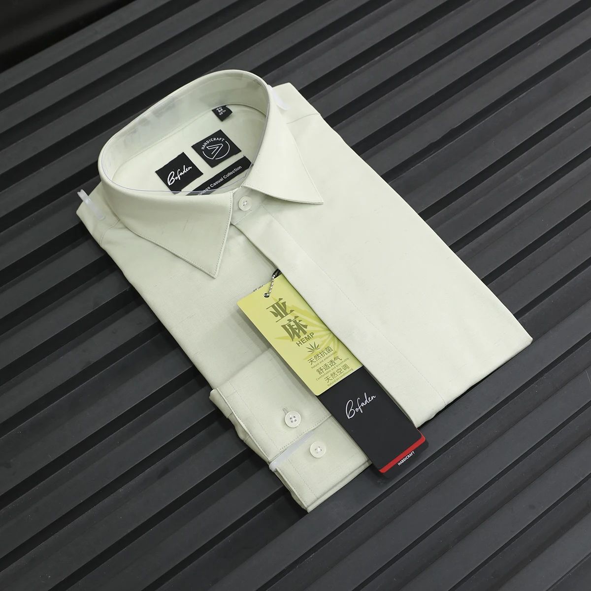 

Мужская деловая рубашка премиум-класса с длинным рукавом и воротником, из лиоцелла, льна, бархата и хлопка, дышащая, для весны и осени