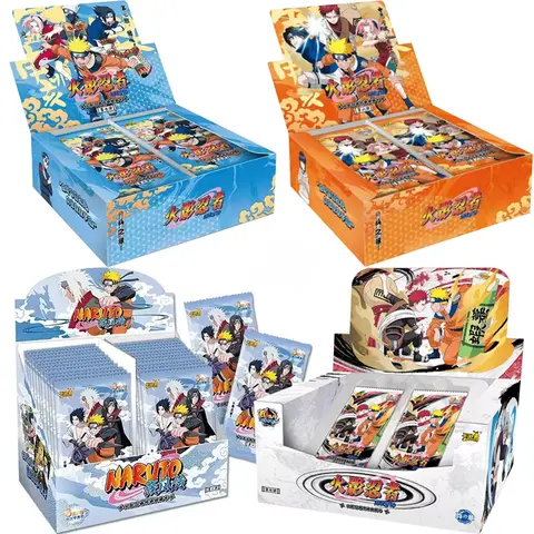 KAYOU Genuine Naruto Cards Box Anime Figure Card Booster Pack Sasuke Collection Flash Card Toy Birthday Christmas Gift for Kids