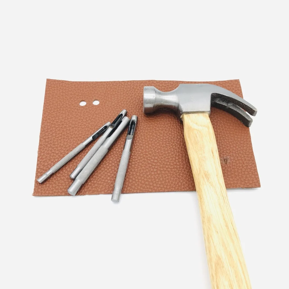 Belt Punch Tool Leather Punch Set Shock-resistant Head Precision Punching Heavy-duty Punch Craft Workshop For Belts For Fabric