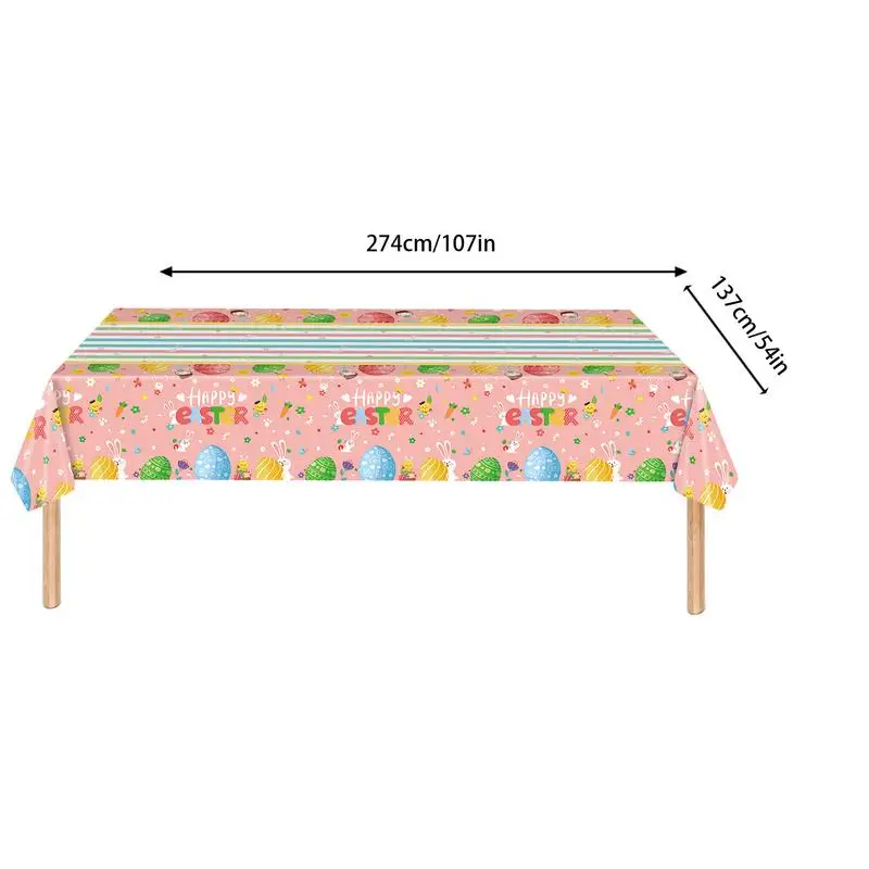 Spring Tablecloths Spring Theme Dining Table Cloths Table Decorations Waterproof Colorful Table Cover Party Supplies For Holiday