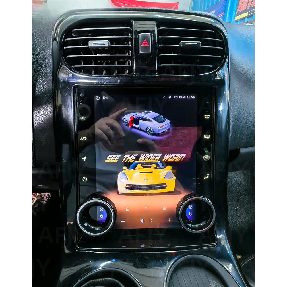 

Автомобильный радиоприемник Android 13, 10,4 дюйма для Corvette C6 2005-2013, беспроводной мультимедийный видеоплеер CarPlay, стерео, авто GPS-навигация DSP