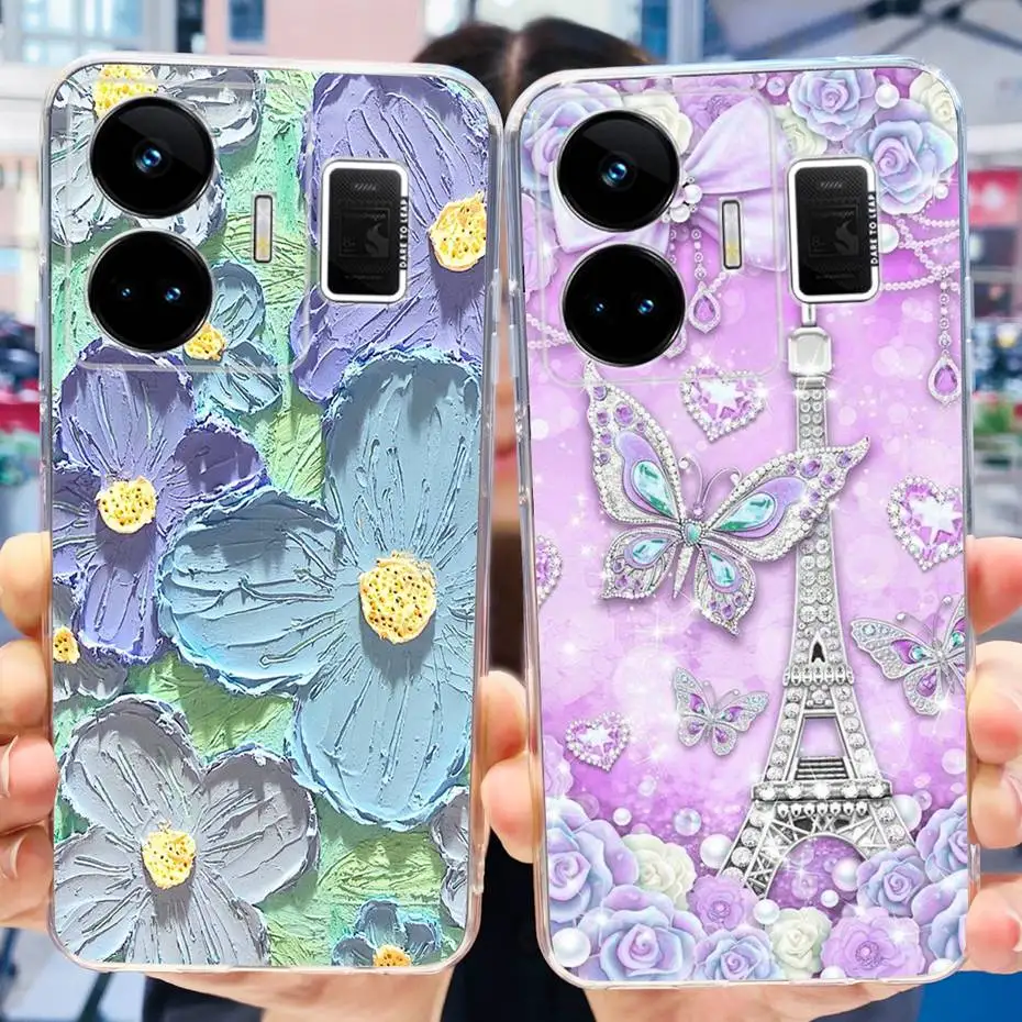 Fashion Pattern Phone Case For Realme GT Neo 5 GT3 240W Soft Silicone TPU Back Cover For Realme GT3 GT Neo5 RMX3706 RMX3709