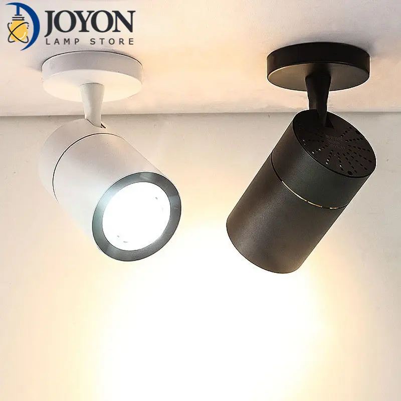 

LED COB Spotlights Can Be Rotated Down Mounted Downlights 7W 12W 20W 30W LED Ceiling Light Spotlights for Clothing Store Show