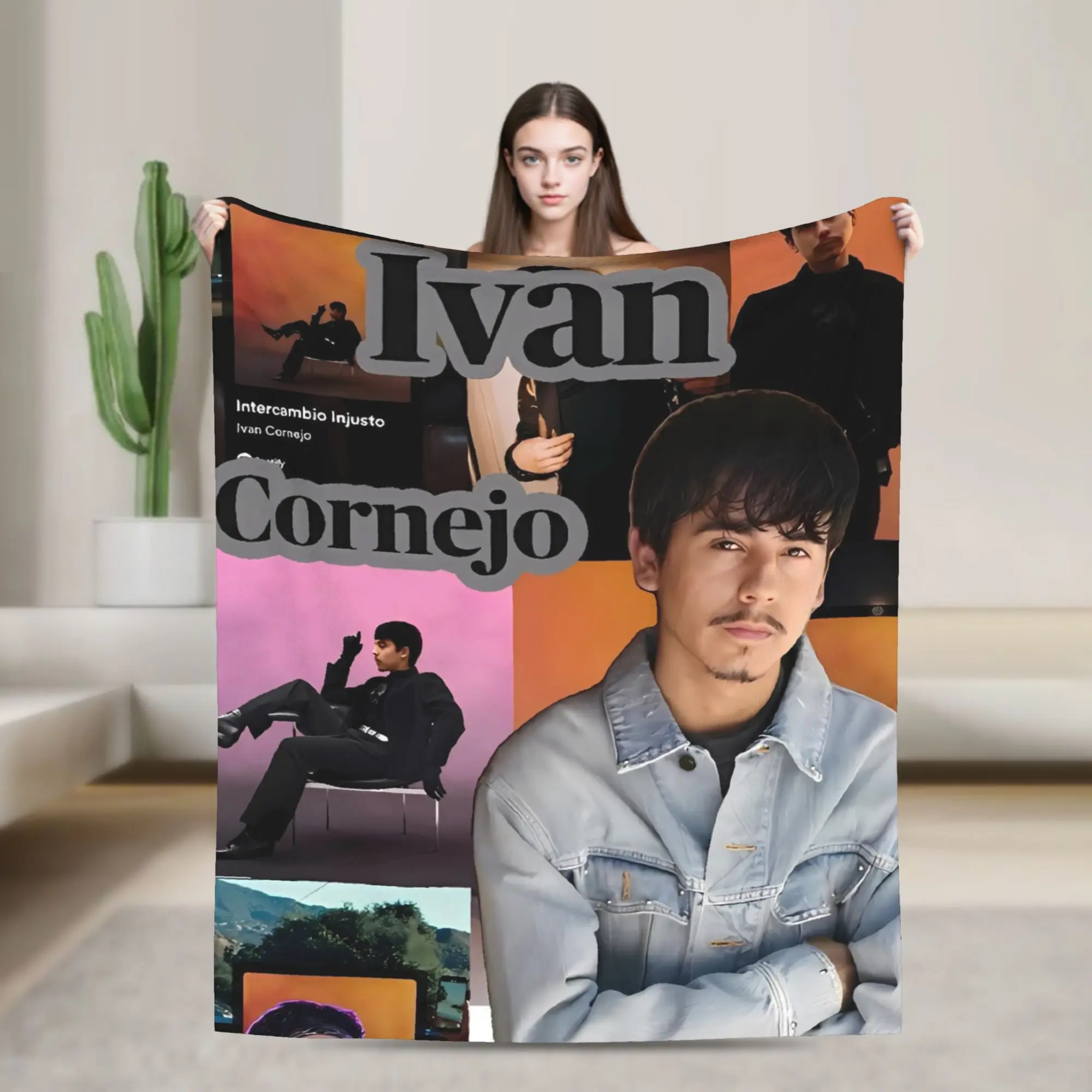 وسيم إيفان المغني كورنيجو بطانية الزخرفية الفانيلا رمي بطانية للأريكة السرير الدافئة لينة جودة المفرش هدية عيد ميلاد