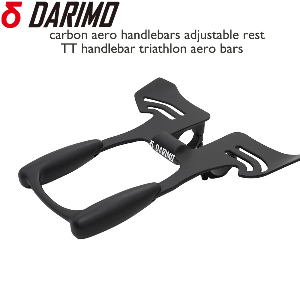 DARIMO Carbon Aero TT Handlebar Carbon Fiber 255mm Adjustable 300g for Road/Triathlon/Long-Distance Bikes Triathlon Aero Bars