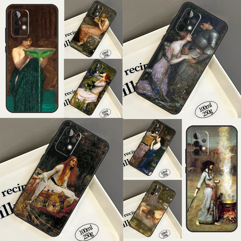 John William Waterhouse Funda For Samsung Galaxy A34 A54 A14 A13 A33 A53 A12 A22 A32 A52 A72 A50 A70 A71 A51 Case