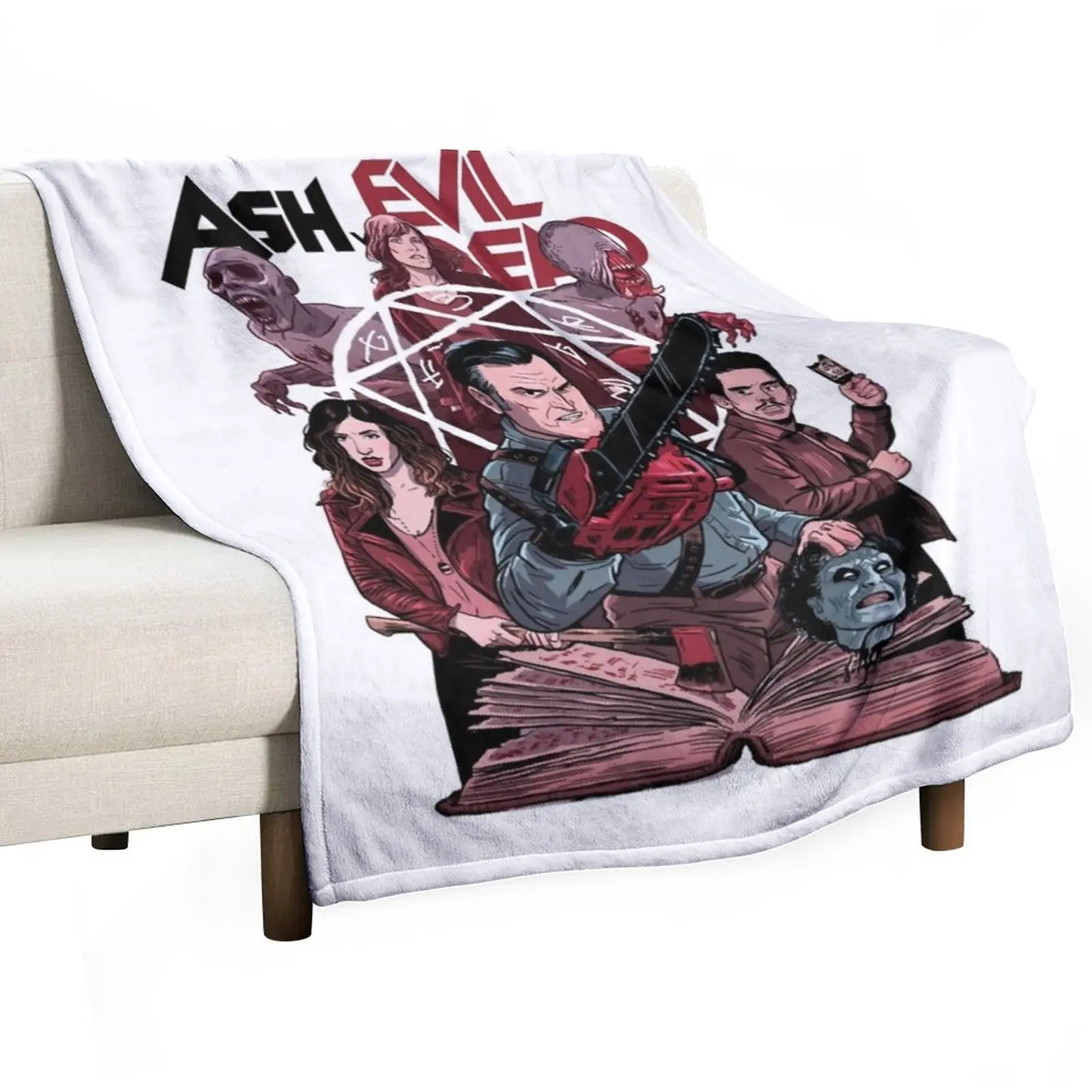 Ash Vs Evil Dead evil Throw Blanket Shaggy Kid'S Quilt Flannel Blankets