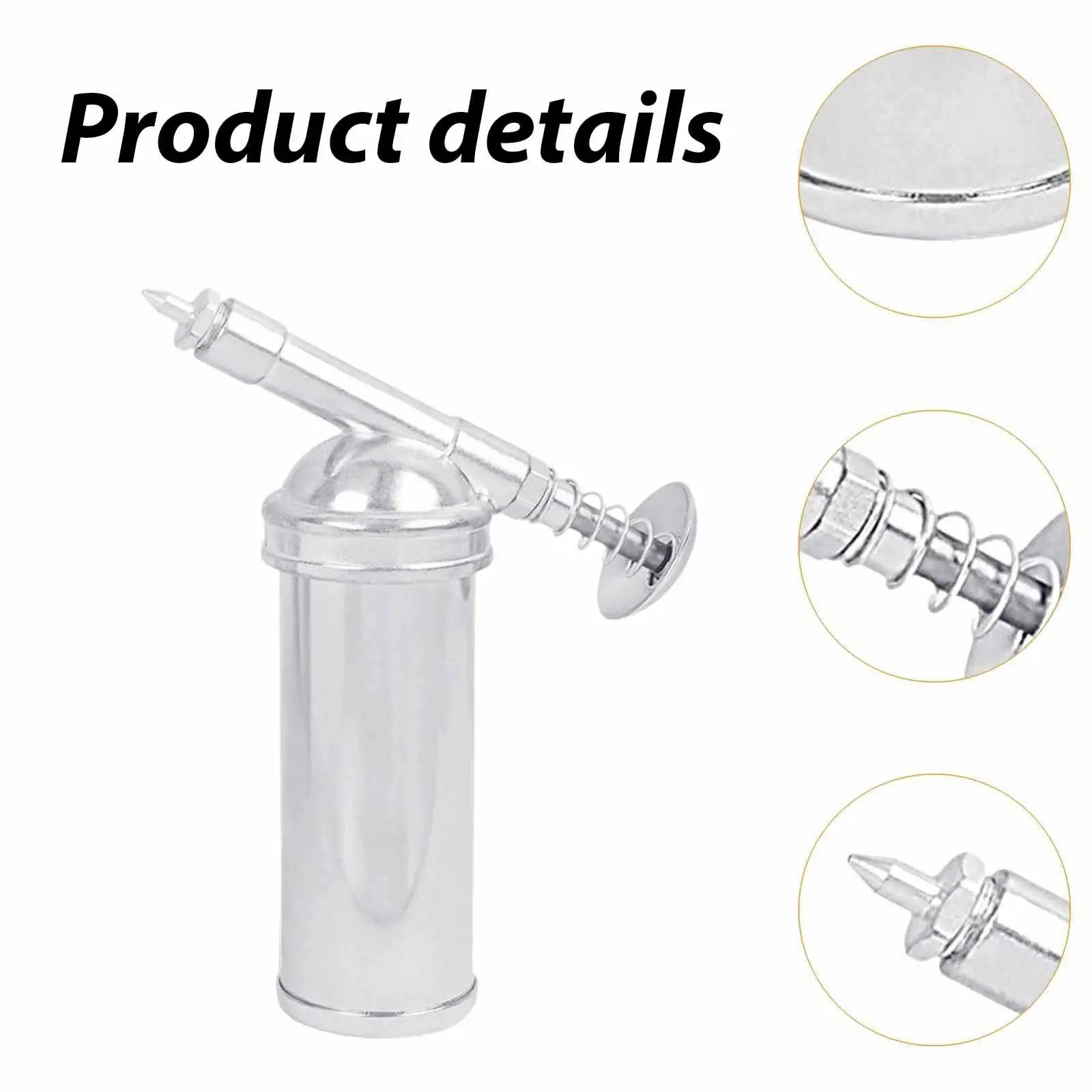 

Mini Grease Injector Tool 85cc Small Universal, Compact Sturdy Multipurpose, Lubricant Dispenser, Manual Push Type Nozzle