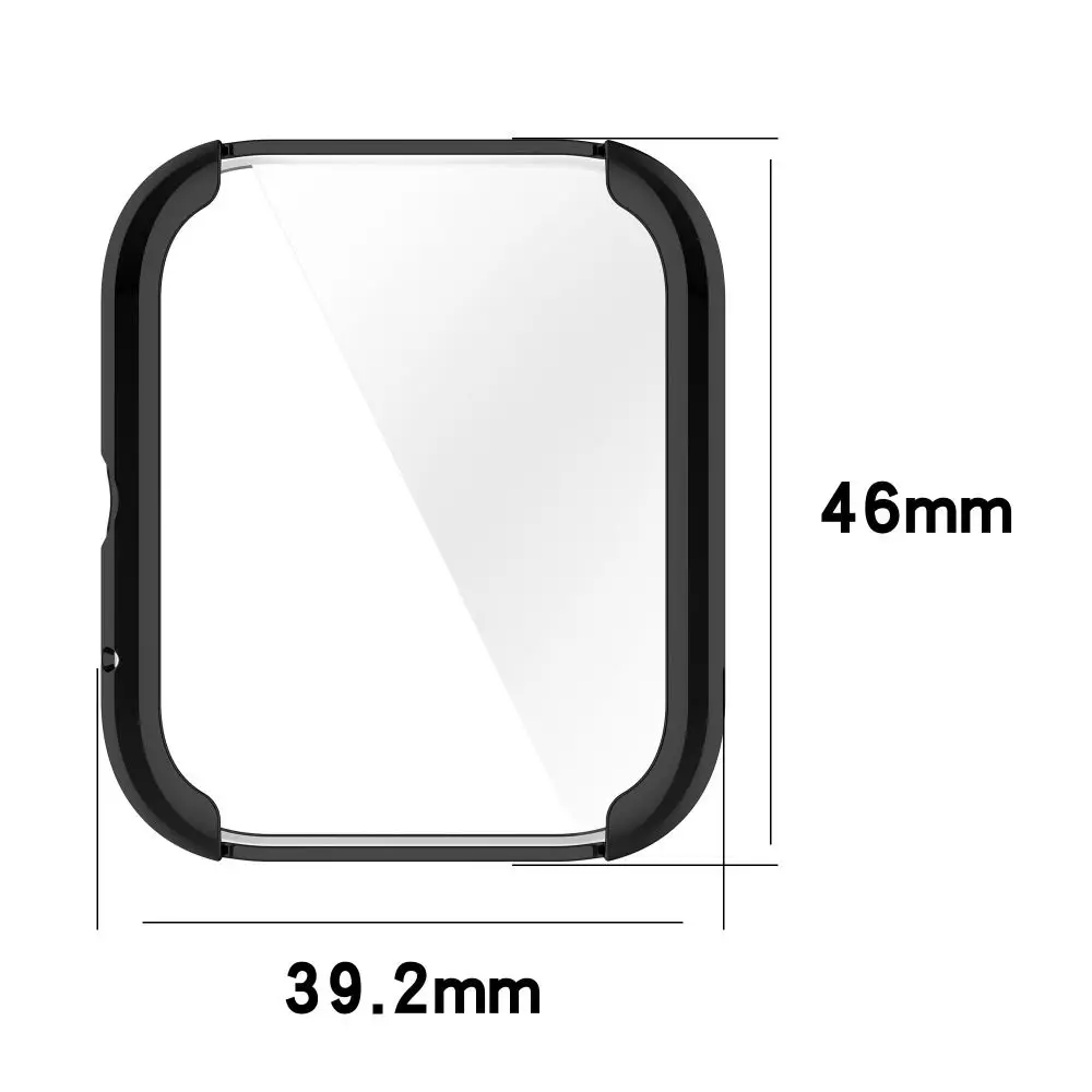 Nova capa completa tpu caso pára-choques pulseira protetor de tela acessórios escudo protetor inteligente para haylou gst lite/gst