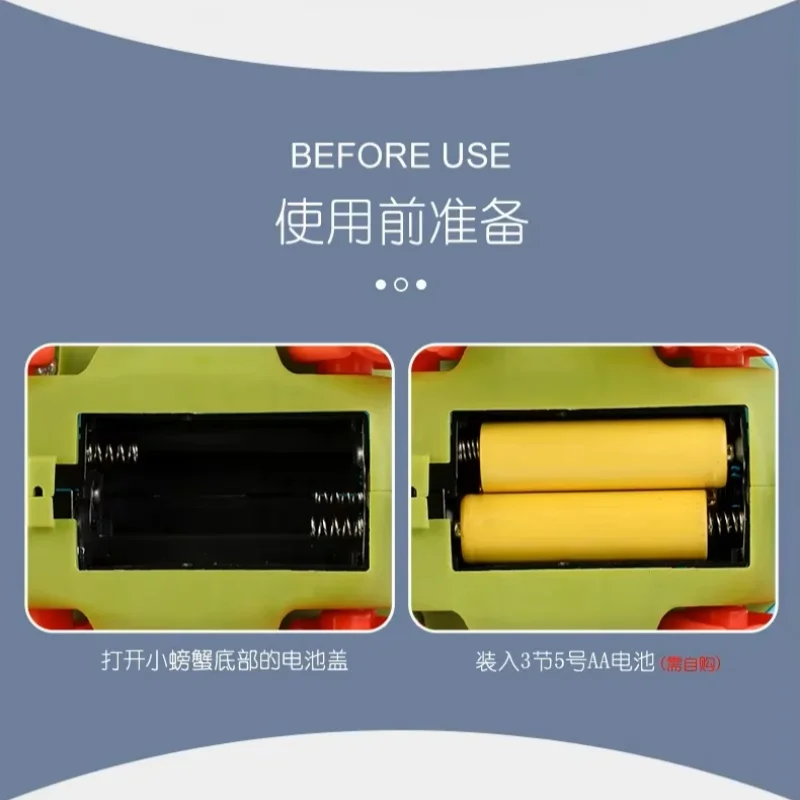 ألعاب أطفال على شكل سرطان البحر الزحف والمشي والرقص والحيوانات الأليفة الإلكترونية وسرطان البحر المتوهج مع ضوء الموسيقى للأطفال الصغار هدية للحيوانات الأليفة