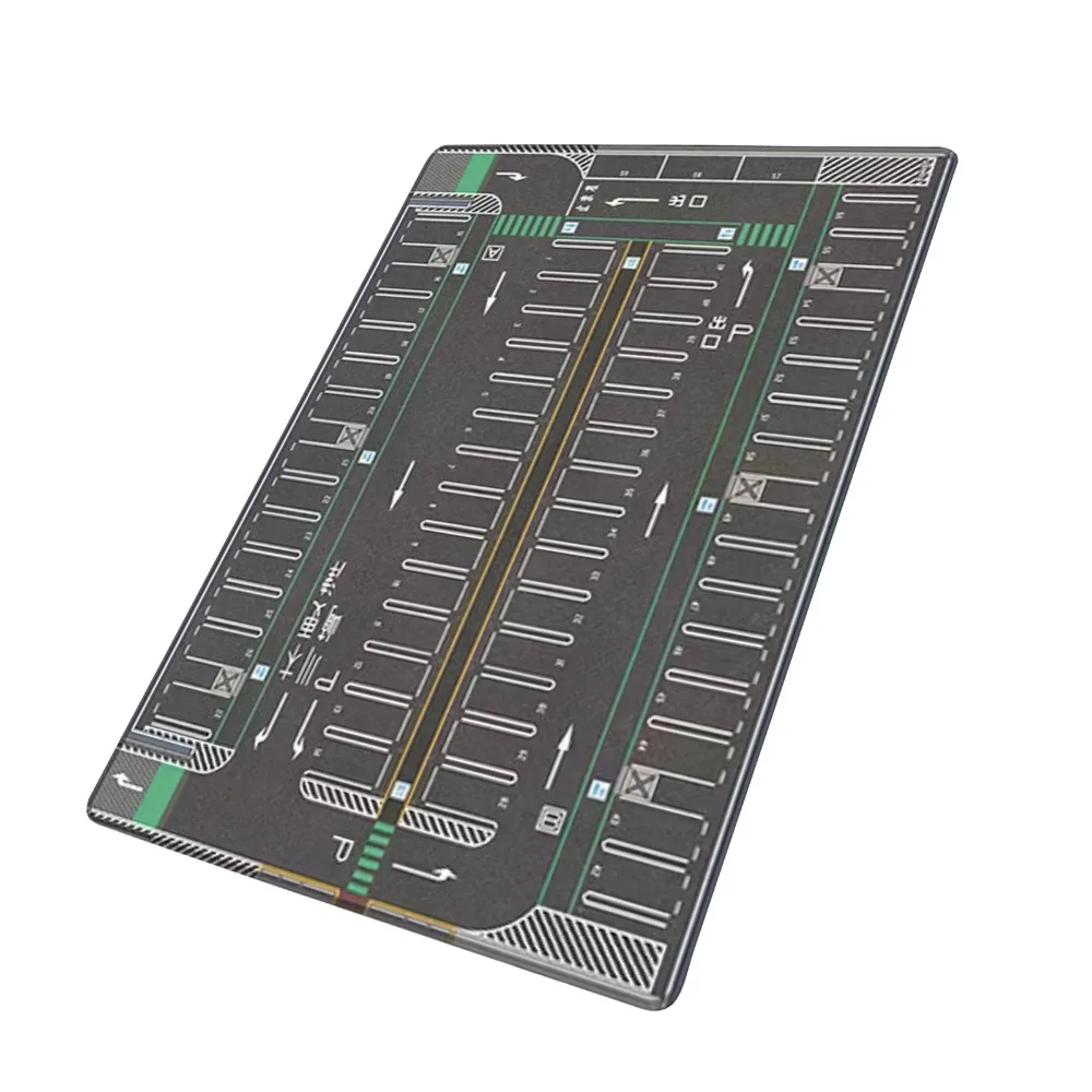 Simulated 1/64 scale model garage mouse pad, parking lot stage display pad, used as vehicle scene layout accessories
