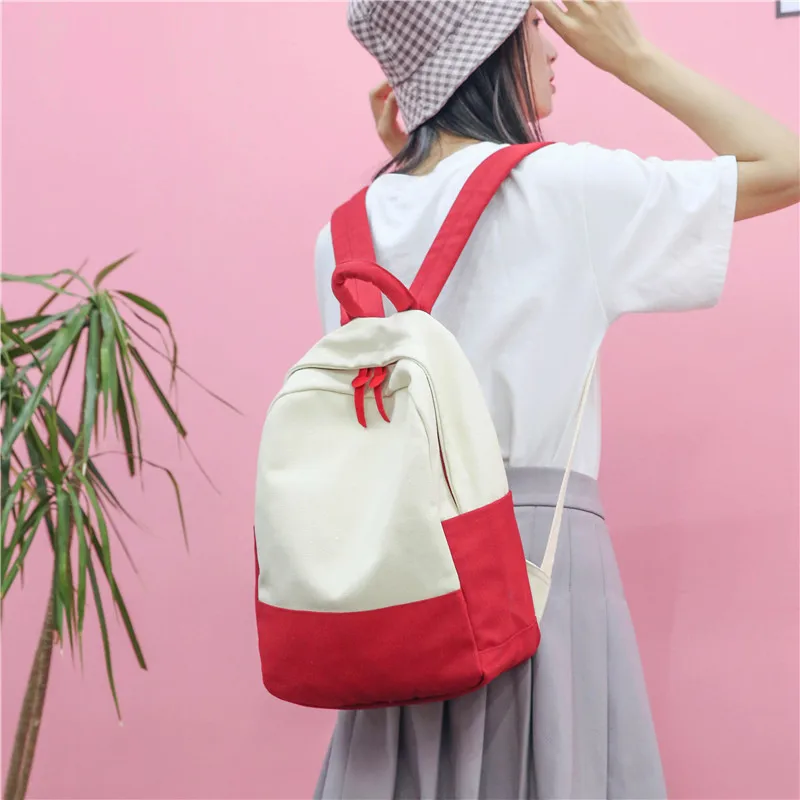 Mochila de lona de gran capacidad personalizada para mujer, bolso de mano de lona, bolso cruzado, bolso de mano, mochila para la escuela