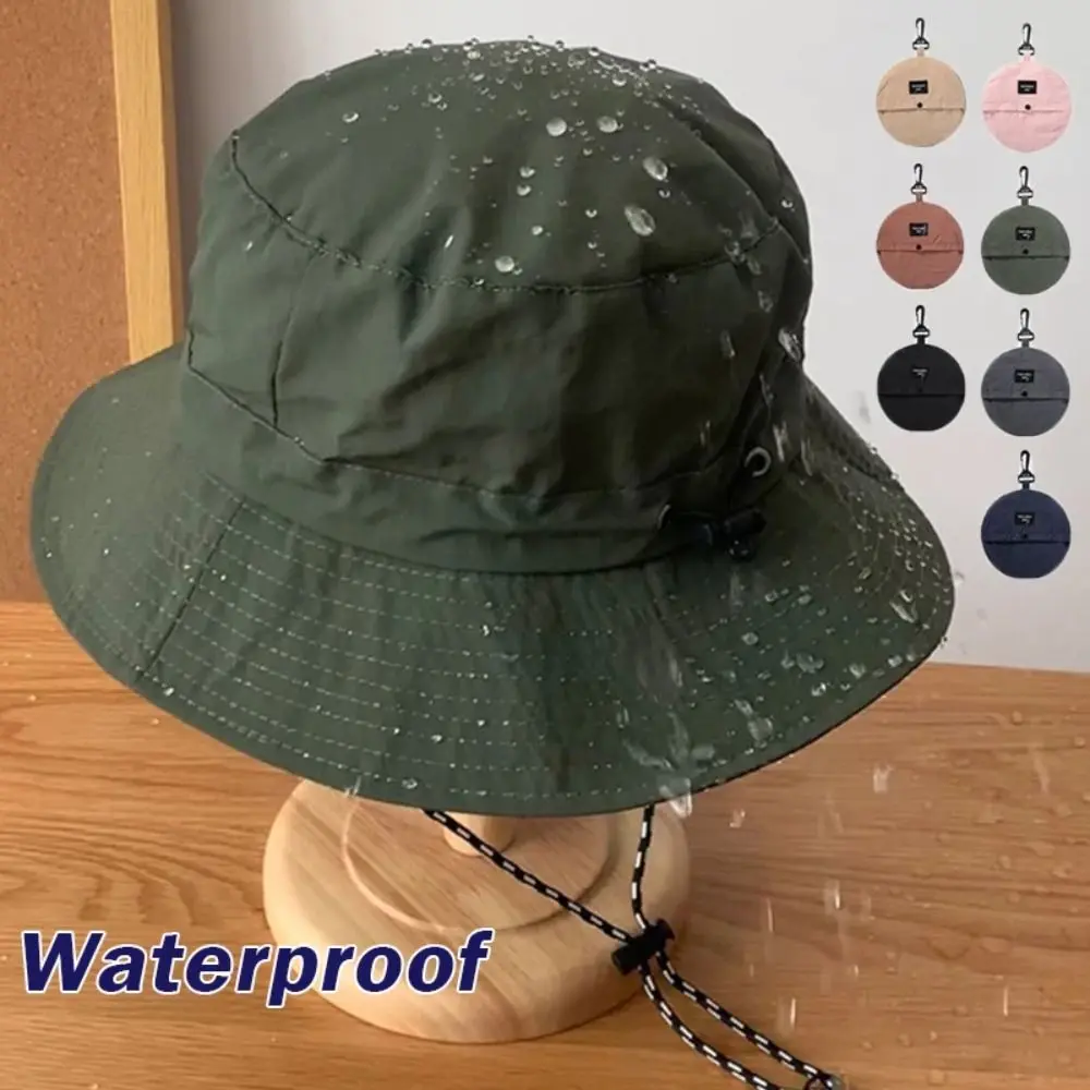 Waterproof Summer Bucket Hat Anti-UV With Storage Bag Sun Hat Quick-drying Sun Protection Mountaineering Caps Camping Hiking