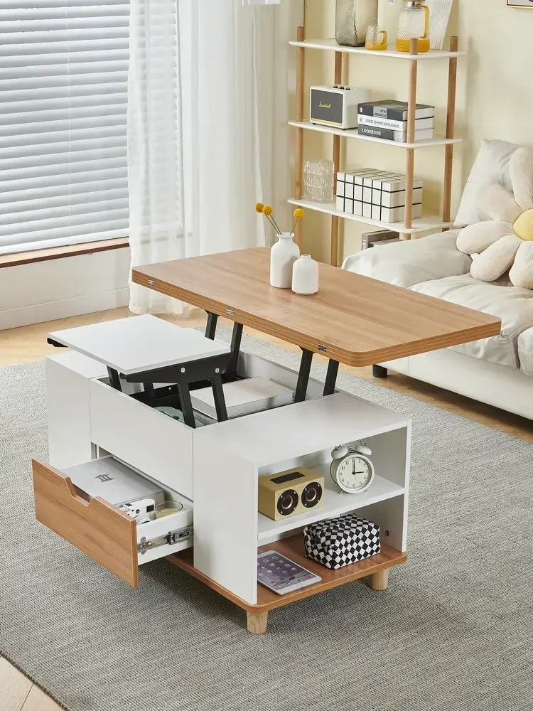 High end coffee table, Nordic style small apartment living room dedicated multifunctional coffee table