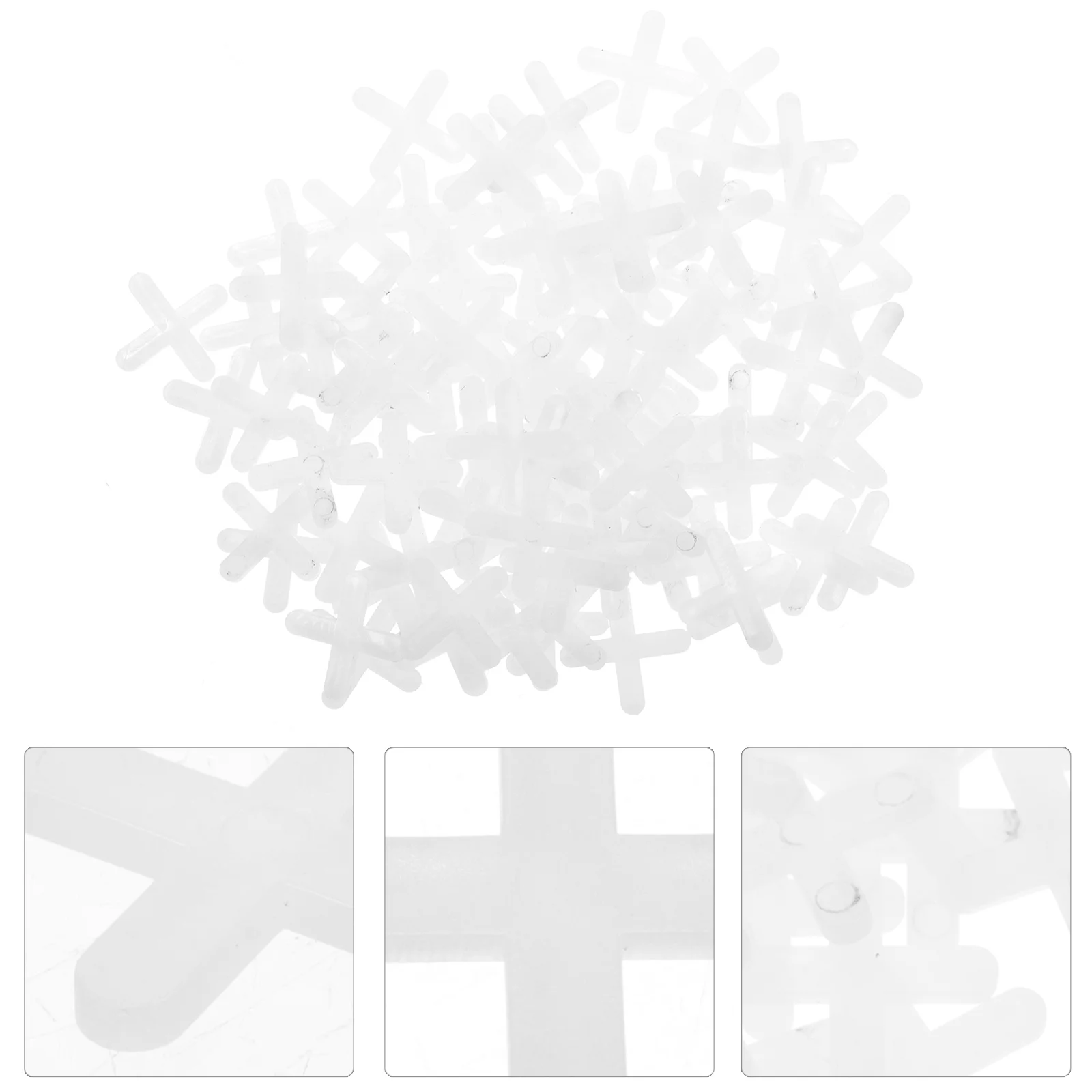 1000 Pcs Tile Cross Spacers 4mm Plastic Leveling Clips for Tiling Deck Porcelain Ceramic Grout Spacer Tool