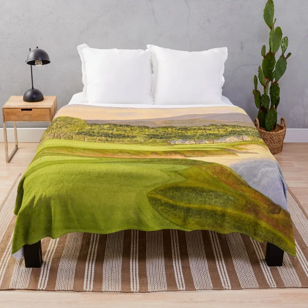 بيبل بيتش جولف كورس هولز 9 و10 بطانية رمي بطانيات زخرفية قطبية