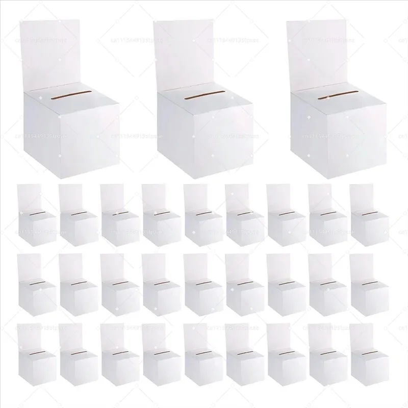 Boîte de collecte de billets avec fente amovible, conteneur de collecte de fonds pour œuvres caritatives, 30 pièces, B50B-30Piece