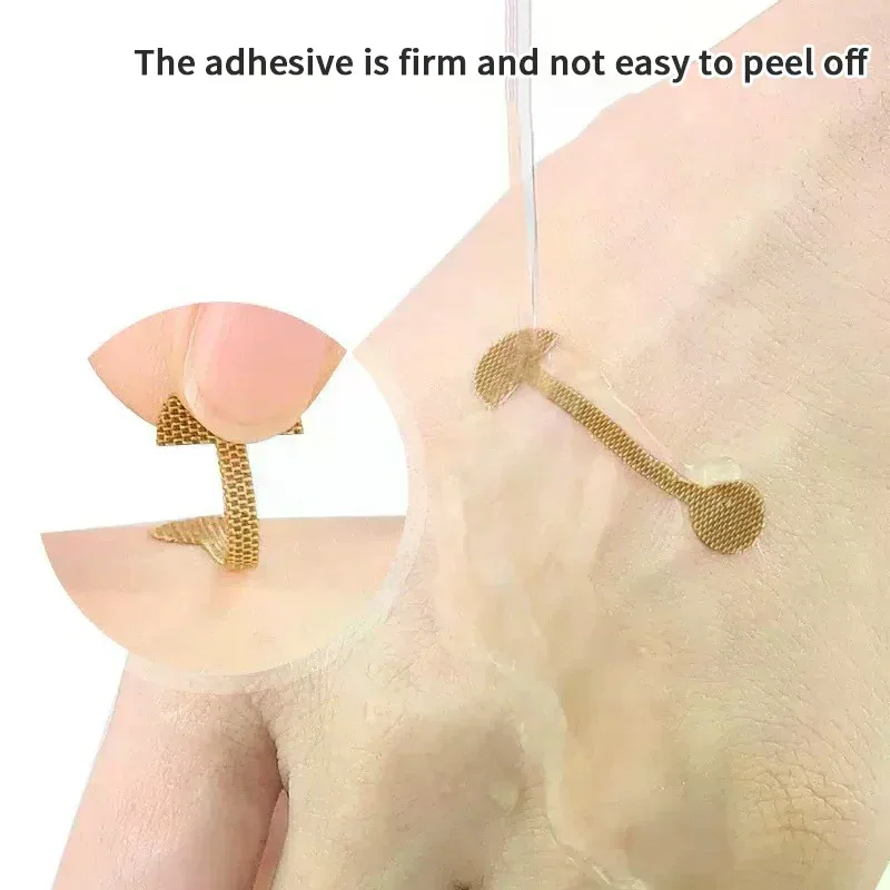 تقلص الأنف الجناح ملصقات غير مرئية الأنف يتقلص التصحيح خاص ضيق الأنف شرائط ملصق العناية بالوجه أداة الأنف المشكل رفع #4