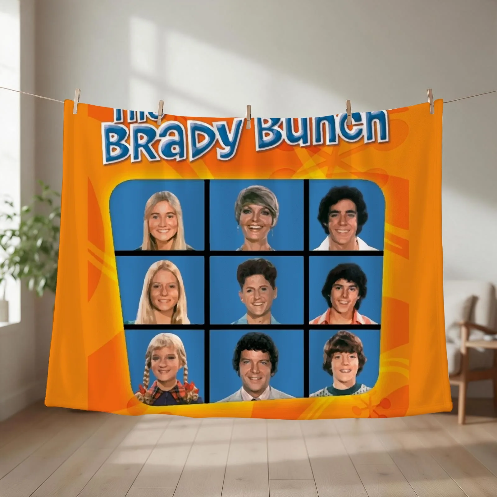 The Brady Bunch Throw Blanket sofa bed warm for winter cosplay anime Sofa Quilt Blankets