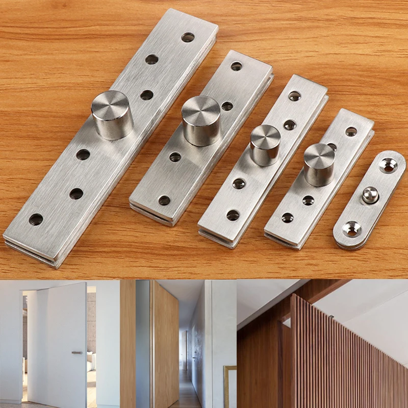 75mm-150mm Door Pivot Hinge Stainless Steel Up And Down Location Shaft Heavy Duty 360 Degree Rotation