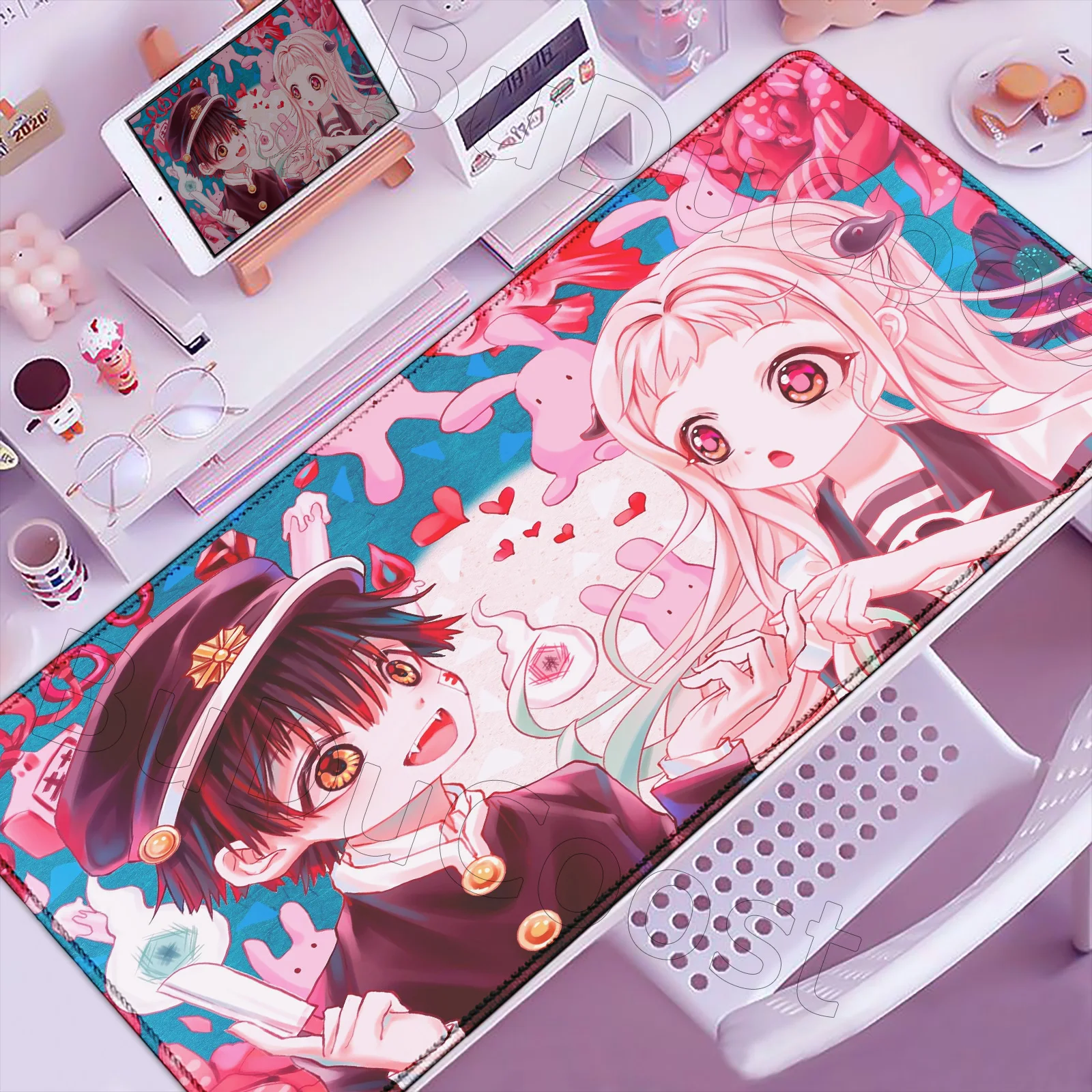 

HD Printing Anime Hanako Kun Mousepad Boy Pad Laptop Gaming Mice Mat PC Mouse Pads Large XXL Size for Game Keyboard Pad Non-slip