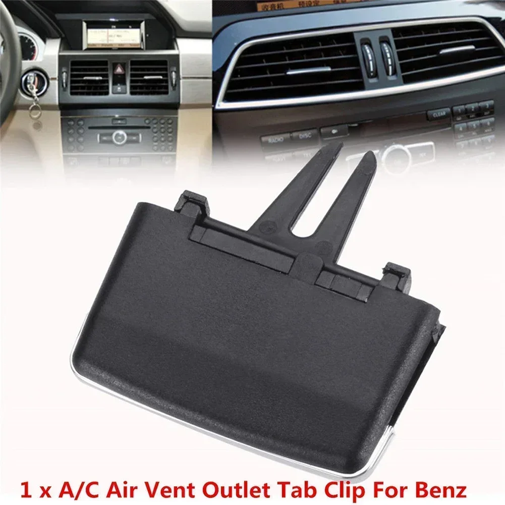

1X A/C Vent Label Clip Air Vent Outlet Tab Clip Repair Kit For Mercedes-Benz W204 C180 C200 C260 NEW USEFUL