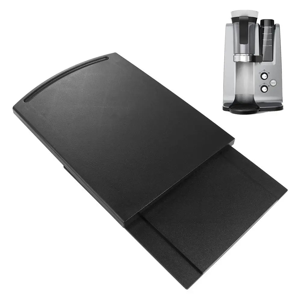 Black Movable Blender Air Fryer Toaster With Wheels Sliding Tray Sliding Mat Storage Mat Kitchen Accessories