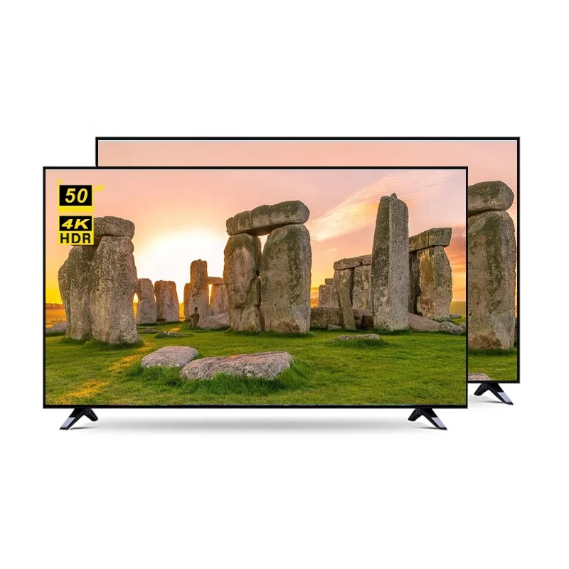 

High end customized TV STLF ZJWCheap Price 4K HD Drop-resistant Narrow Screen TV 50 Inch Android Smart Television Home Theater f