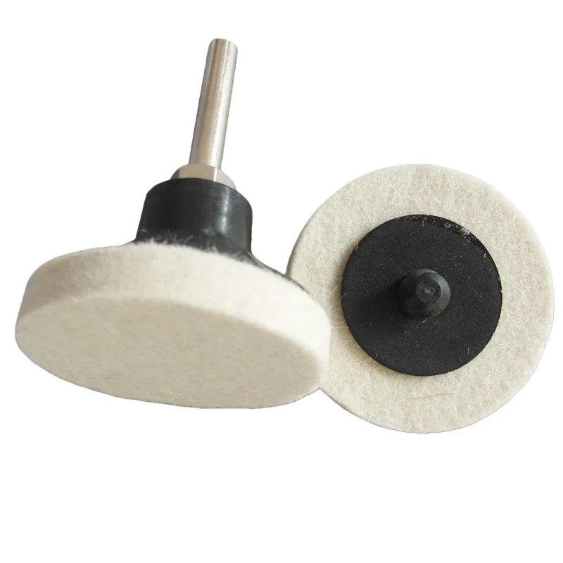 11-個-2-インチウールディスク研磨パッドホイール掘削ツールスクラッチリムーバーガラス研磨パッドキットカーポリッシャー用