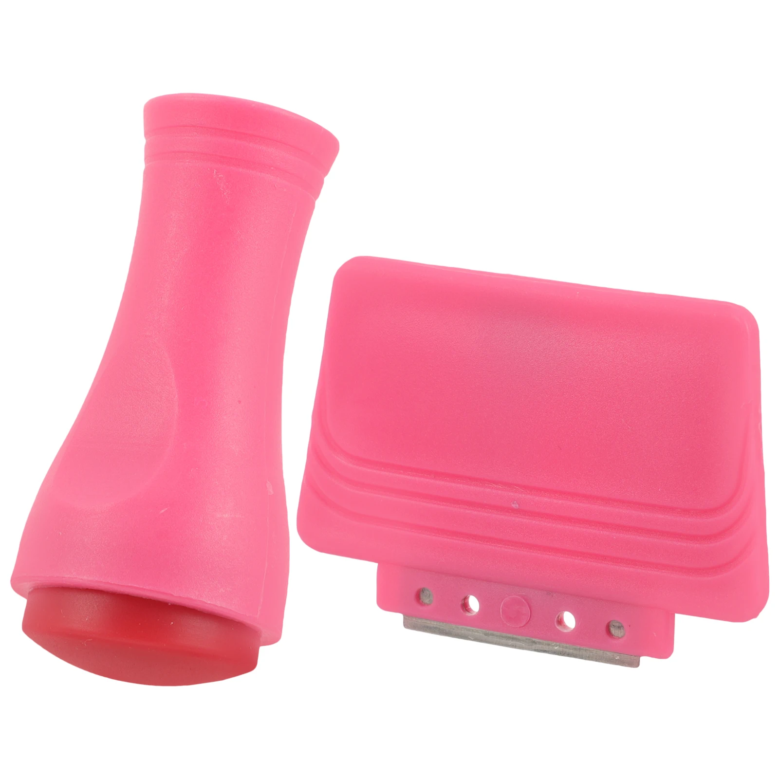 

2 Sets Nail Stamp Stencils Compact Practical Stamping Kit Manicure Plastic Stamper French Tip Scraper Nail Tools
