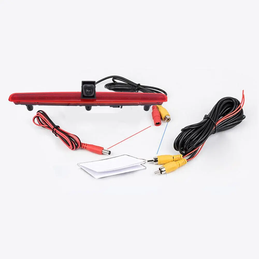 OBD2 Car Brake Light 120 Degree Led Backup Rear View Camera Night Vision Reverse for V-W Transporter T-5 from 2003-2015 OBD Car