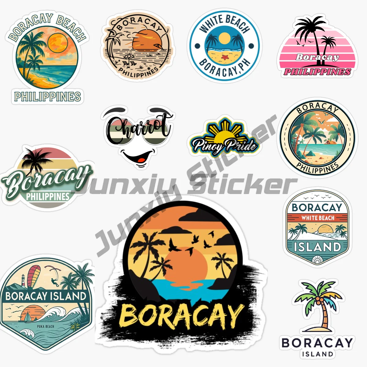 

Philippines Boracay Island Car Sticker Laptop Car Window Truck Bicycle Van Helmet Racing PVC Vinyl Self-adhesive Decal