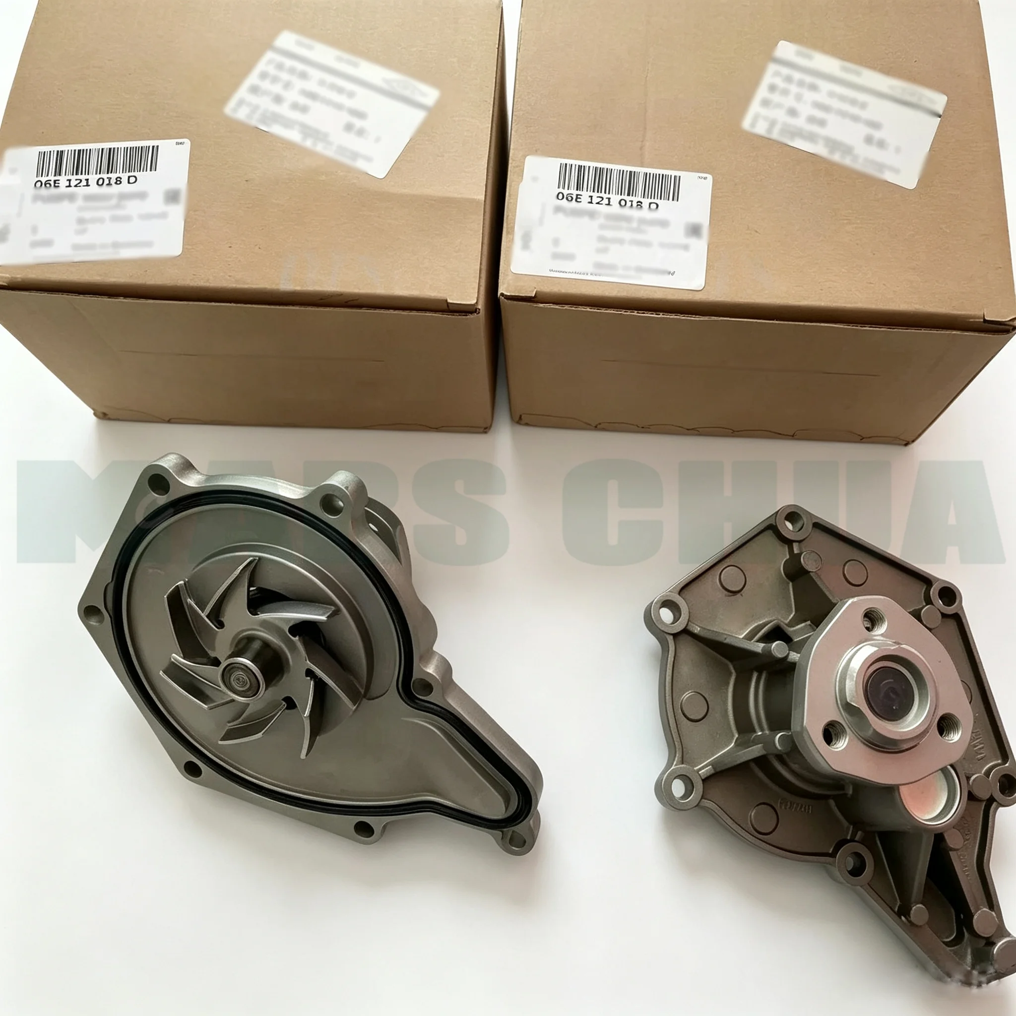 06E121018D Brand new engine water pump suitable for Audi A6, A4, A5, Q5, S4, Q7 2.8, 3.2, and 3.0T engines.