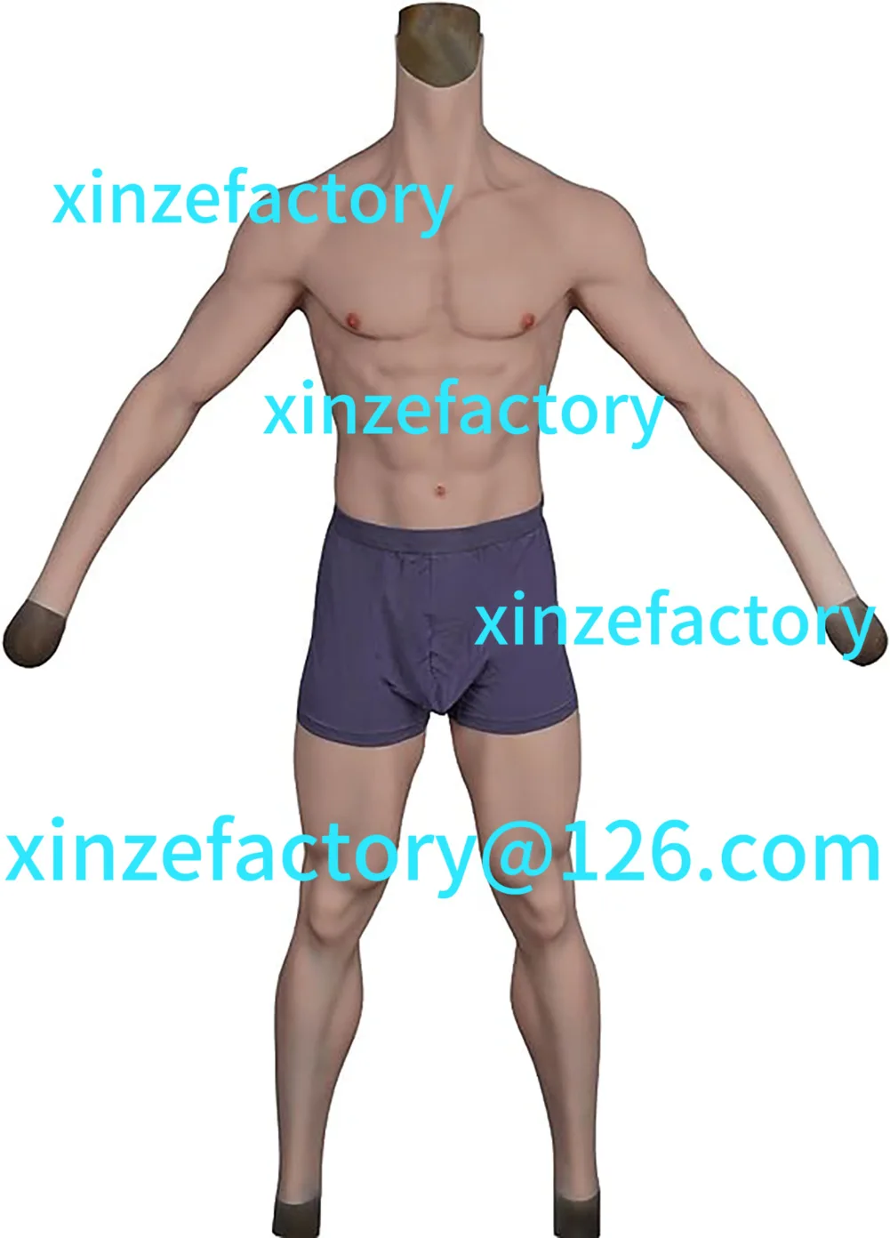 

Customizable nine-point simulation silicone tights drag oil-free