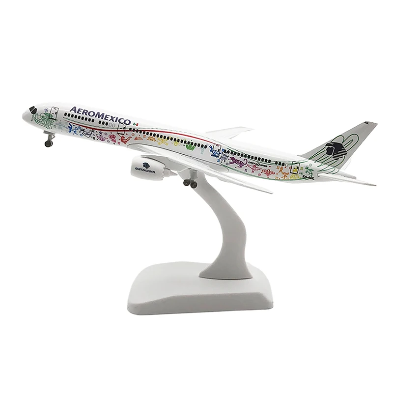 Aeromexico-air boeing 787 b787,飛行機モデル,合金金属航空機,ダイキャスト飛行機モデル,20cm,boeing 787