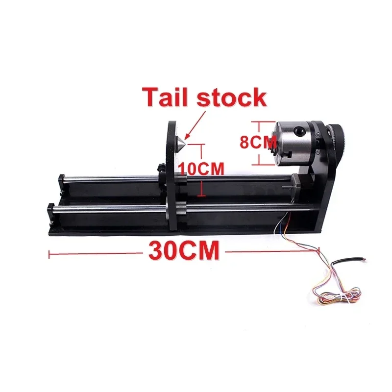 

Universal Slide Rotary Axis 80MM 3 Jaw Fourth Axis For Co2 Laser Engraving Cutting Machine Cutter Engraver