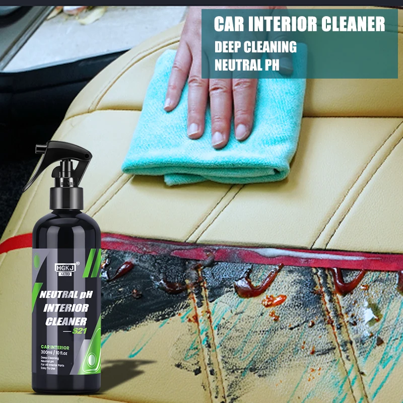 Car Interior Cleaner Interior Parts Dashboard Leather Flannel Woven Fabric Multi-purpose Anti-aging Cleaner Tools Car Wash