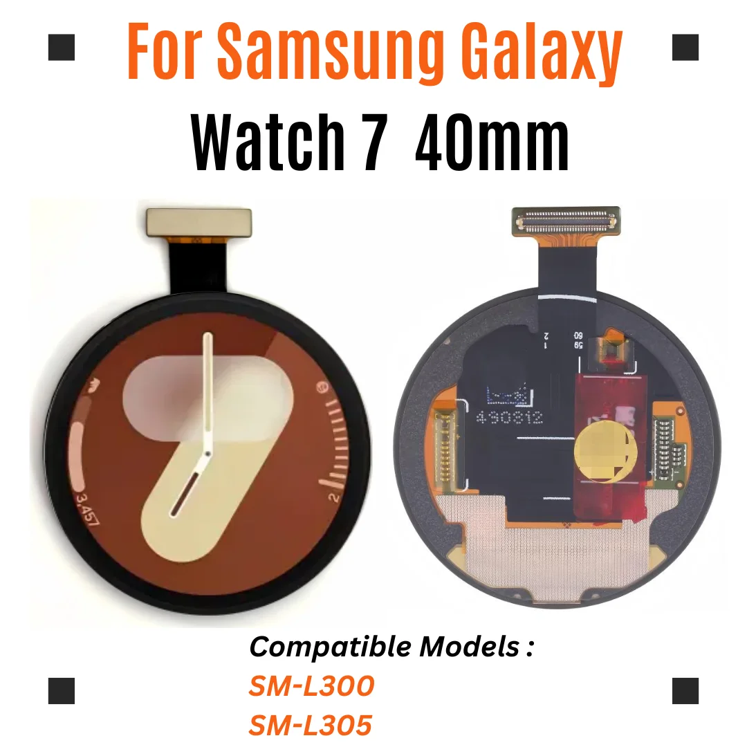 For Samsung Galaxy Watch 7 40mm SM-L300 SM-L305  LCD Screen Display Touch Digitizer Replacement AMOLED Full Assembly