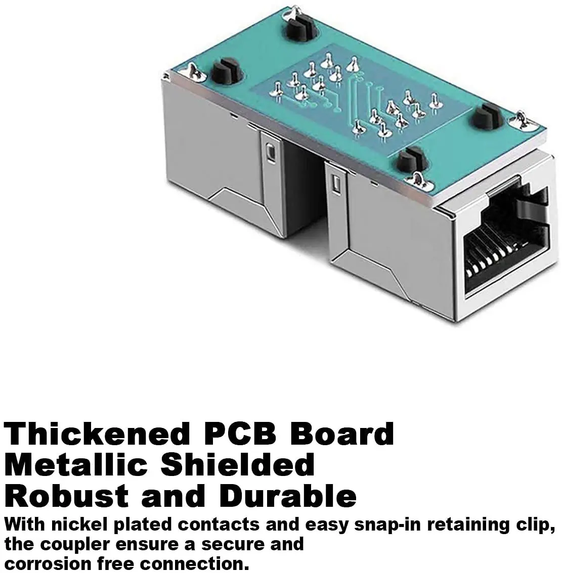 Moncje Złącze RJ45 Przedłużacz sieciowy Ethernet dla Cat7 Cat6 Cat5e Adapter kabla Ethernet Gigabit żeński na żeński