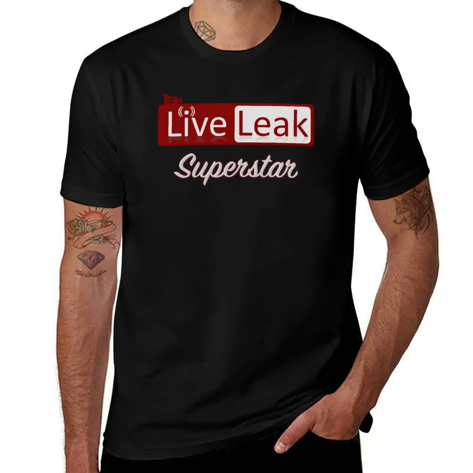 

LiveLeak Superstar T-Shirt t shirts for man cotton t shirts for man pack white men t shirt cotton 100% T-shirt