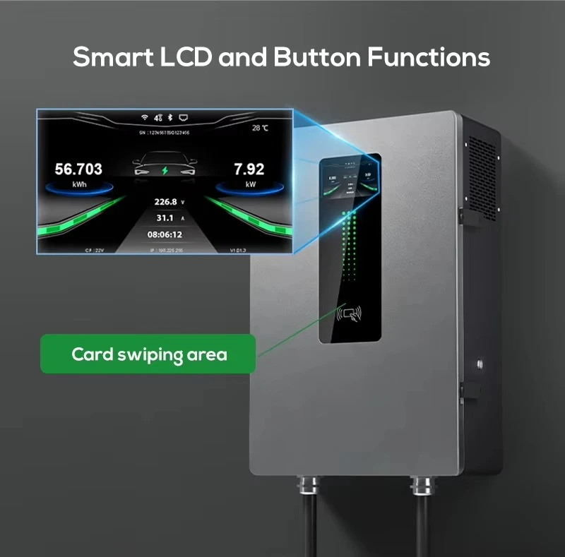 Wall Mounted Fast DC EV Charger 20kw 30kw 40kw GBT CCs2 Car Electric Charging Stations 7kw Home Charging Solution for Electric V