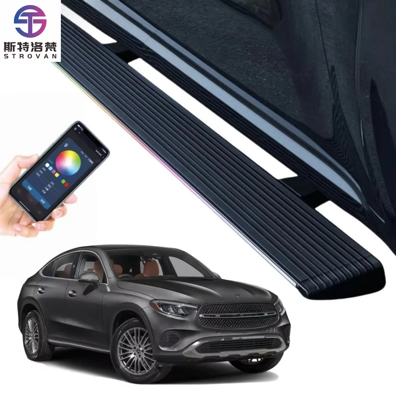 

STLF CLRAK электрические автоматические выдвижные боковые ступеньки с подсветкой для Mercedes Benz GLC 43