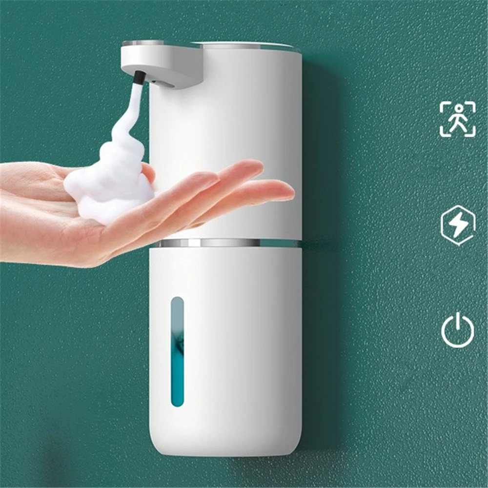 380ML Automatic Sensor Foam Machine USB Recharge Smart Inductive Hand Washing Machine Touchless Infrared Sensor Liquid Dispenser