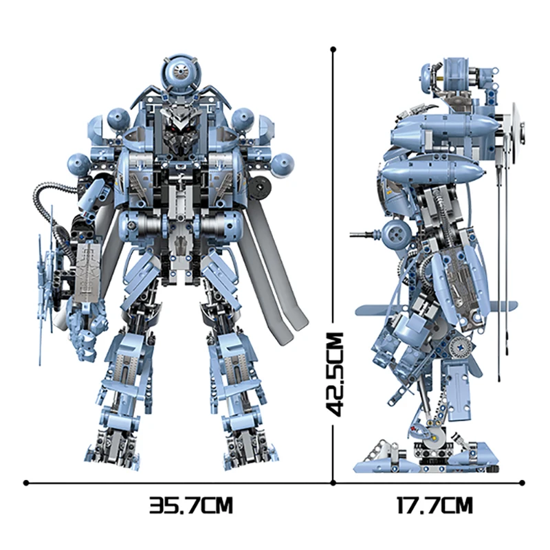 New War Robot Mech Building Bricks Toys Transform Machine Auto Robot Blocks DIY Toys Birthday Christmas Gifts for Boy Kids Adult