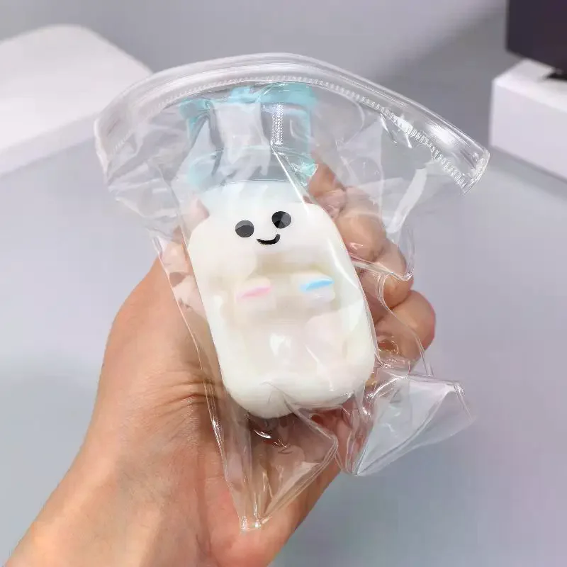 Distributeur d'eau créatif à presser, jouet amusant à rebond lent, anti-Stress, Halloween, noël, cadeaux pour enfants et adultes