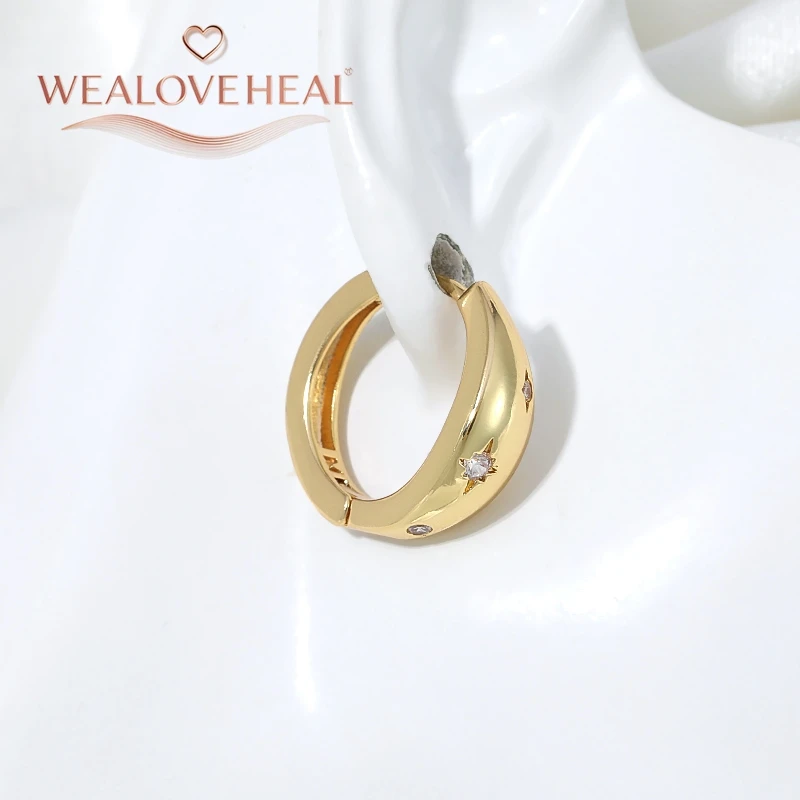 18K vergoldete Messing-Ohrringe im französischen Vintage-Stil mit Wassertropfen-Design für Damen, 8-zackiger Stern aus Zirkonia, für den täglichen Gebrauch, Partygeschenk – Detail 20