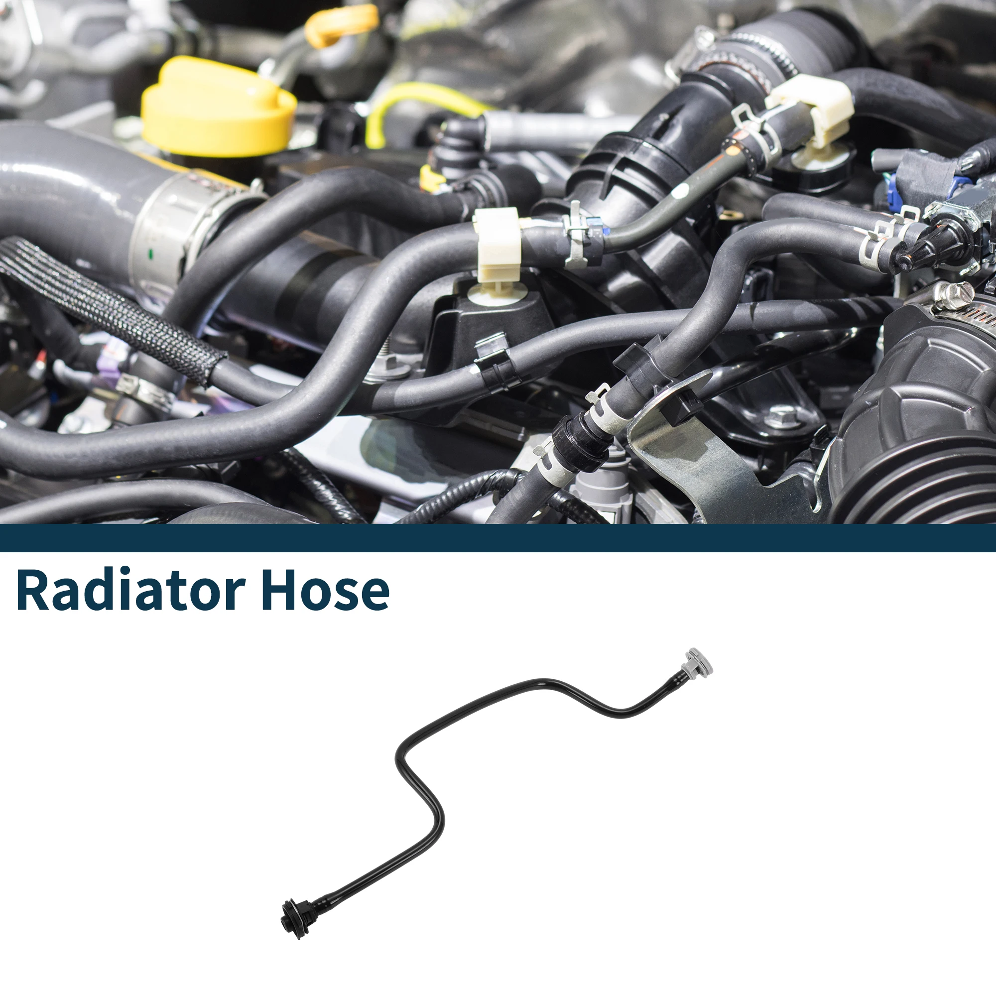 

UXCELL Шланг радиатора Шланг обогревателя Выпускной шланг радиатора для Porsche Macan 2014 No 95B122447F Резиновая трубка охлаждающей жидкости Черный 1 шт.